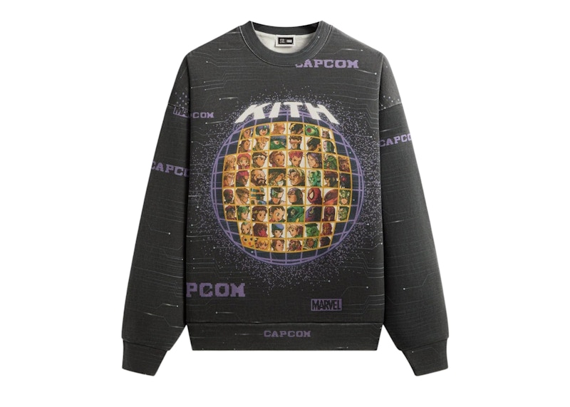 新品 未開封 kith marvel capcon supreme palace Kith x Marvel vs. Capcom Character Select Vintage Nelson Crewneck