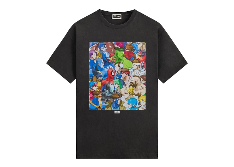 Kith x Marvel vs. Capcom Clash of Super Heroes Vintage Tee Black
