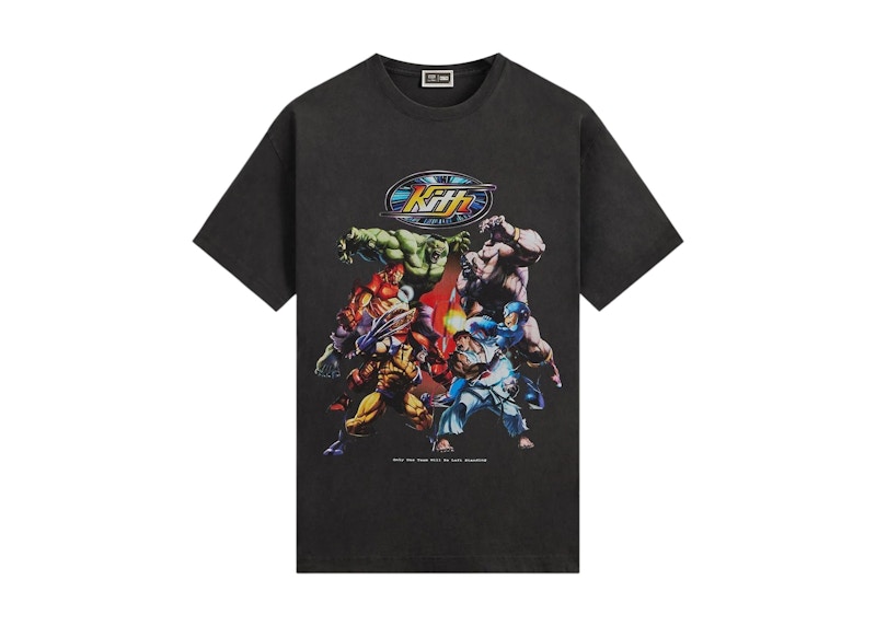 Kith x Marvel vs. Capcom Final Fight Vintage Tee Black Men's