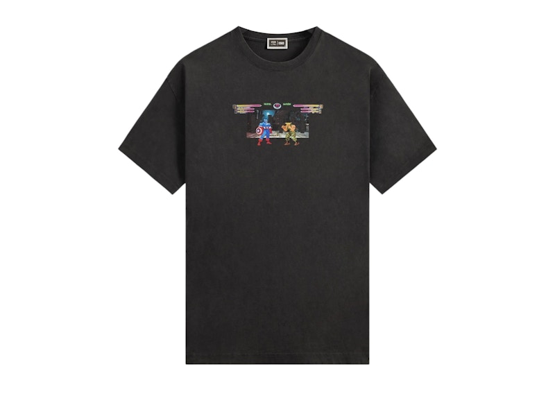 Kith x Marvel vs. Capcom Industrial Vintage Tee Black Men's - FW25