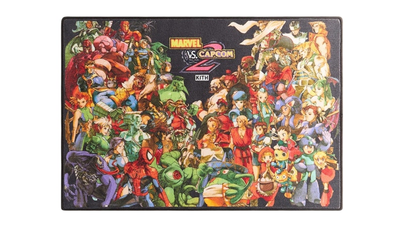 KITH Pre-owned X Marvel Vs. Capcom Printed Area Rug In Black