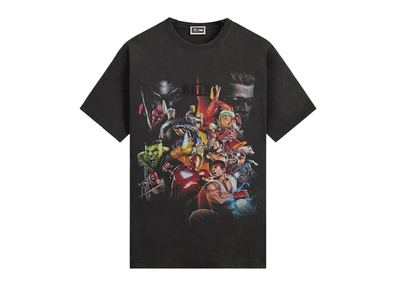 Kith x Marvel vs. Capcom Ultimate Vintage Tee Black Men's - FW25 - US