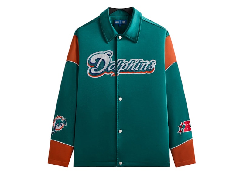 Pre-owned Kith Men's  X Nfl 47 Dolphins Kieran Coaches Jacket In Center
