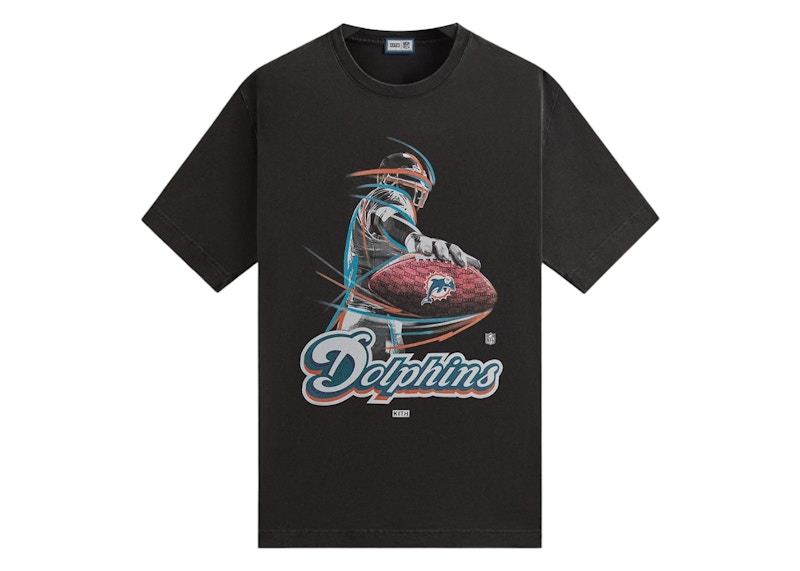 ☆ KITH x ‘47 NFL DOLPHINS vintage tee コラボTシャツ ☆ Kith x NFL 47 Dolphins Vintage Tee Black Men's - FW24 - US