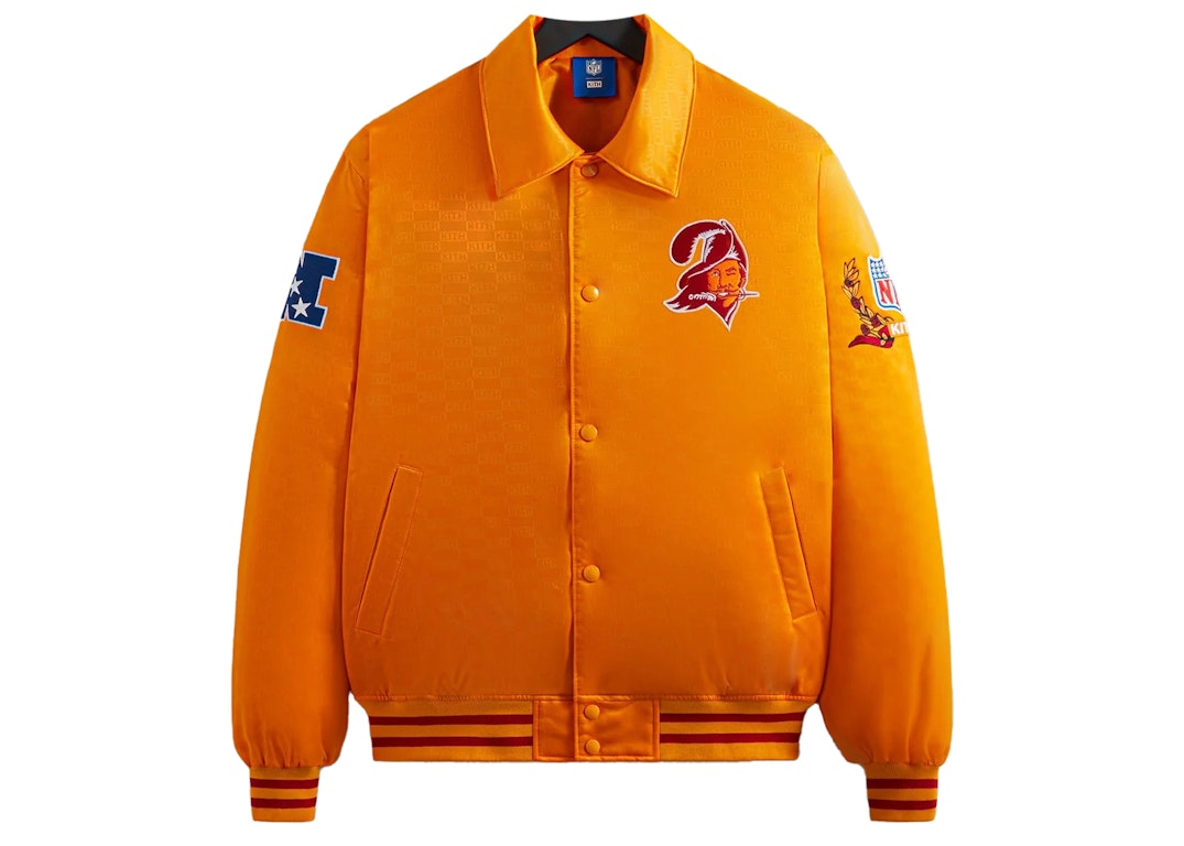 Pre-owned Kith X Nfl Buccaneers Satin Bomber Jacket Cone