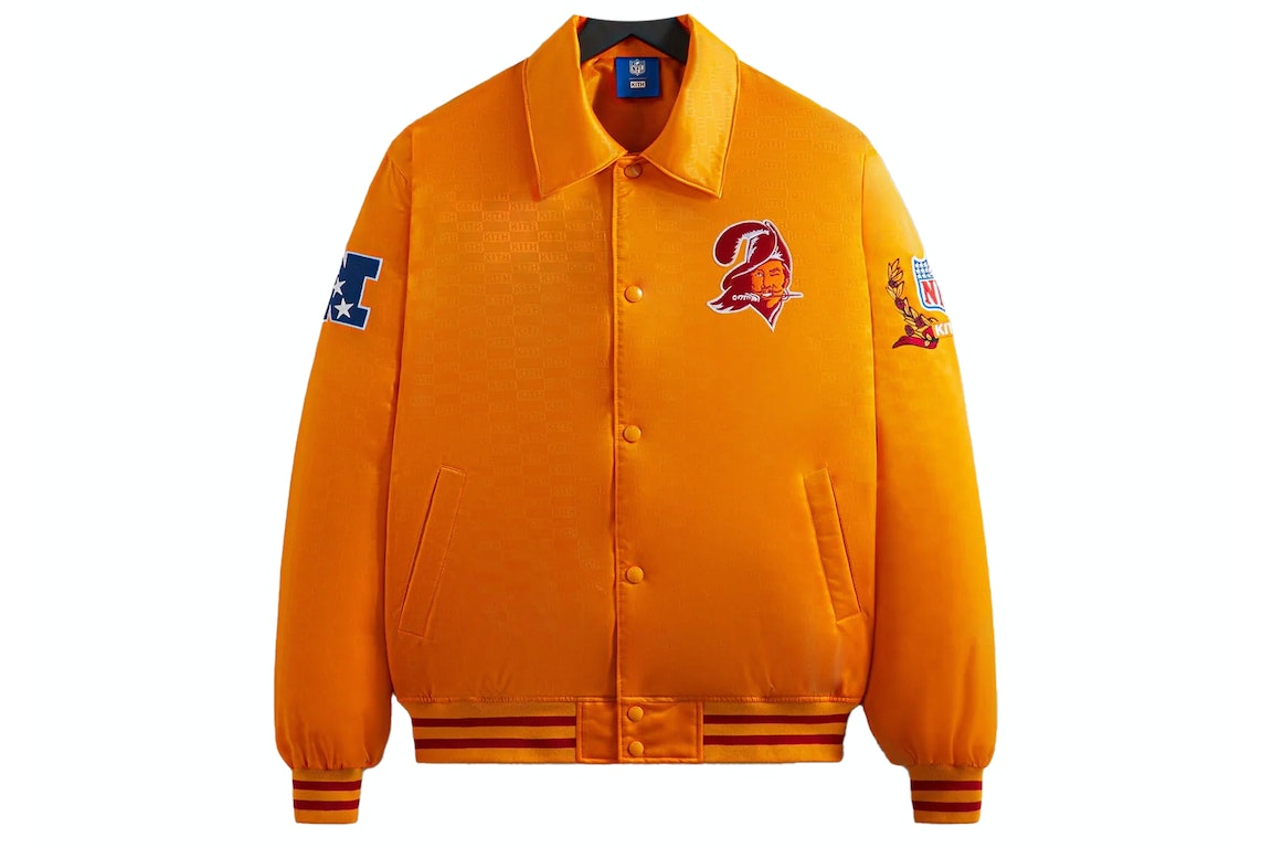 Pre-owned Kith X Nfl Buccaneers Satin Bomber Jacket Cone