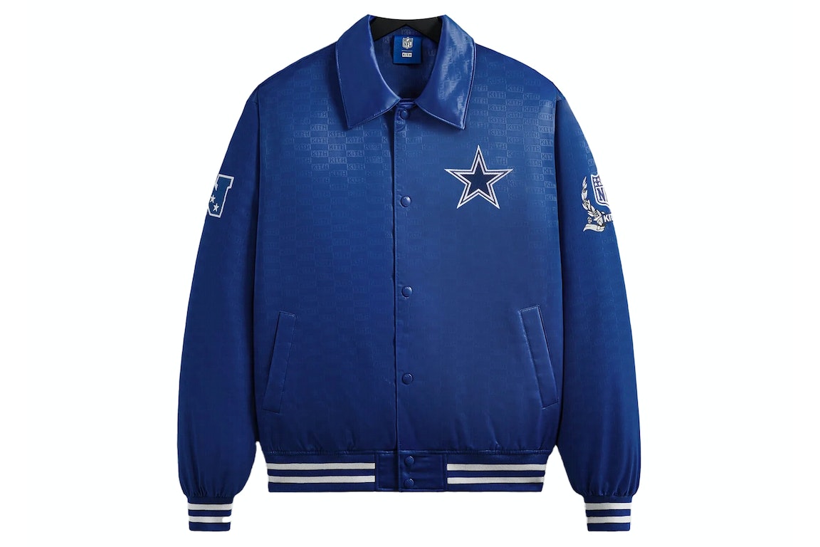 Pre-owned Kith X Nfl Cowboys Satin Bomber Jacket Action