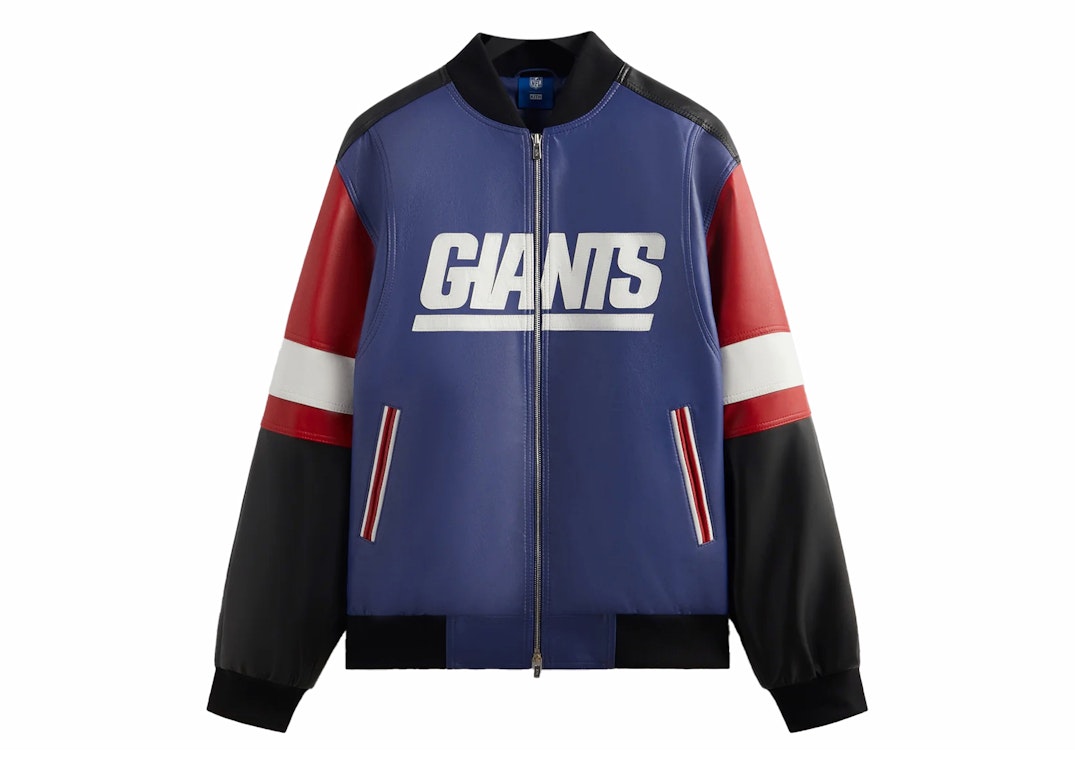 Pre-owned Kith X Nfl Giants Leather Jacket Current