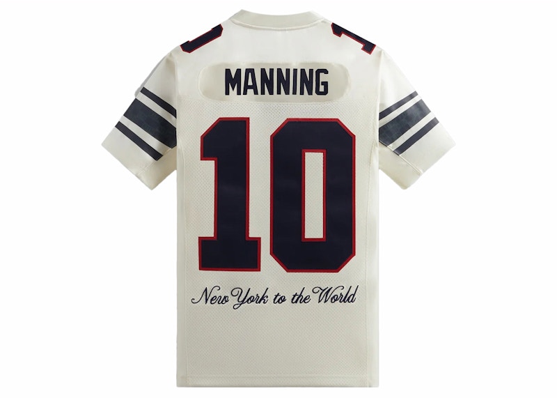 Kith x NFL Giants Mitchell Ness Eli Manning Jersey Sandrift Men s FW23 US