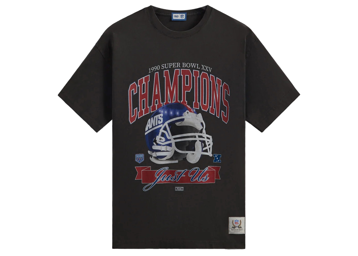 Kith × NFL ジャイアンツ スーパーボウル ヴィンテージ Tシャツ ブラック