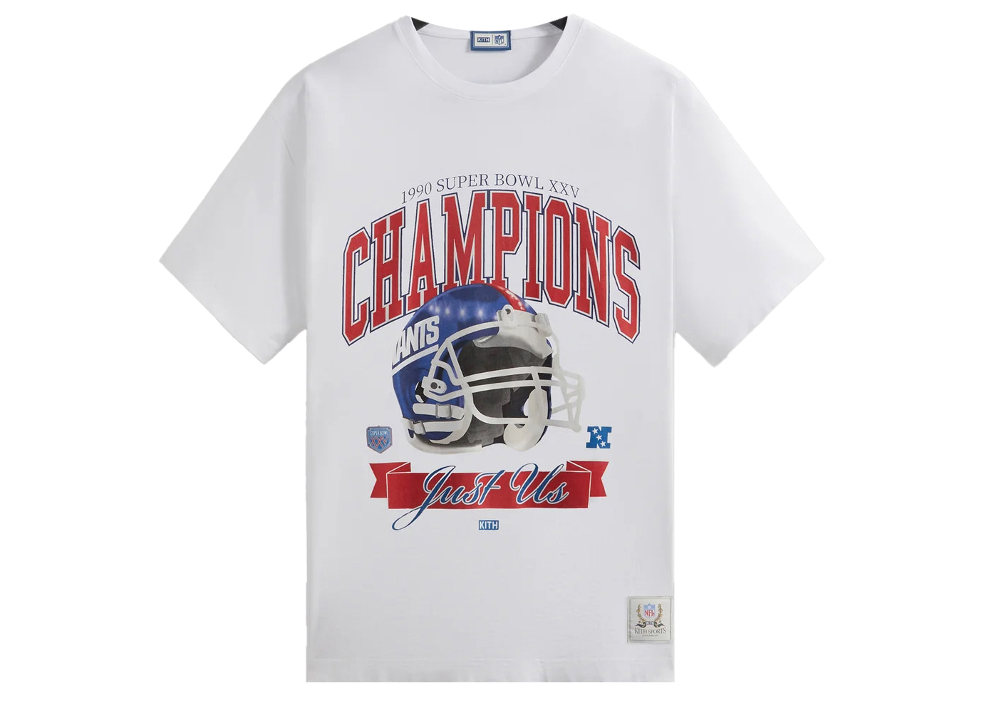 Kith x NFL Giants Superbowl Vintage Tee White