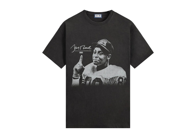 Pre-owned Kith Men's X Nfl Jerry Rice Vintage Jones Tee Shirt In Black