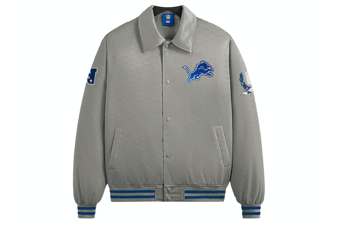 Pre-owned Kith X Nfl Lions Satin Bomber Jacket Chain