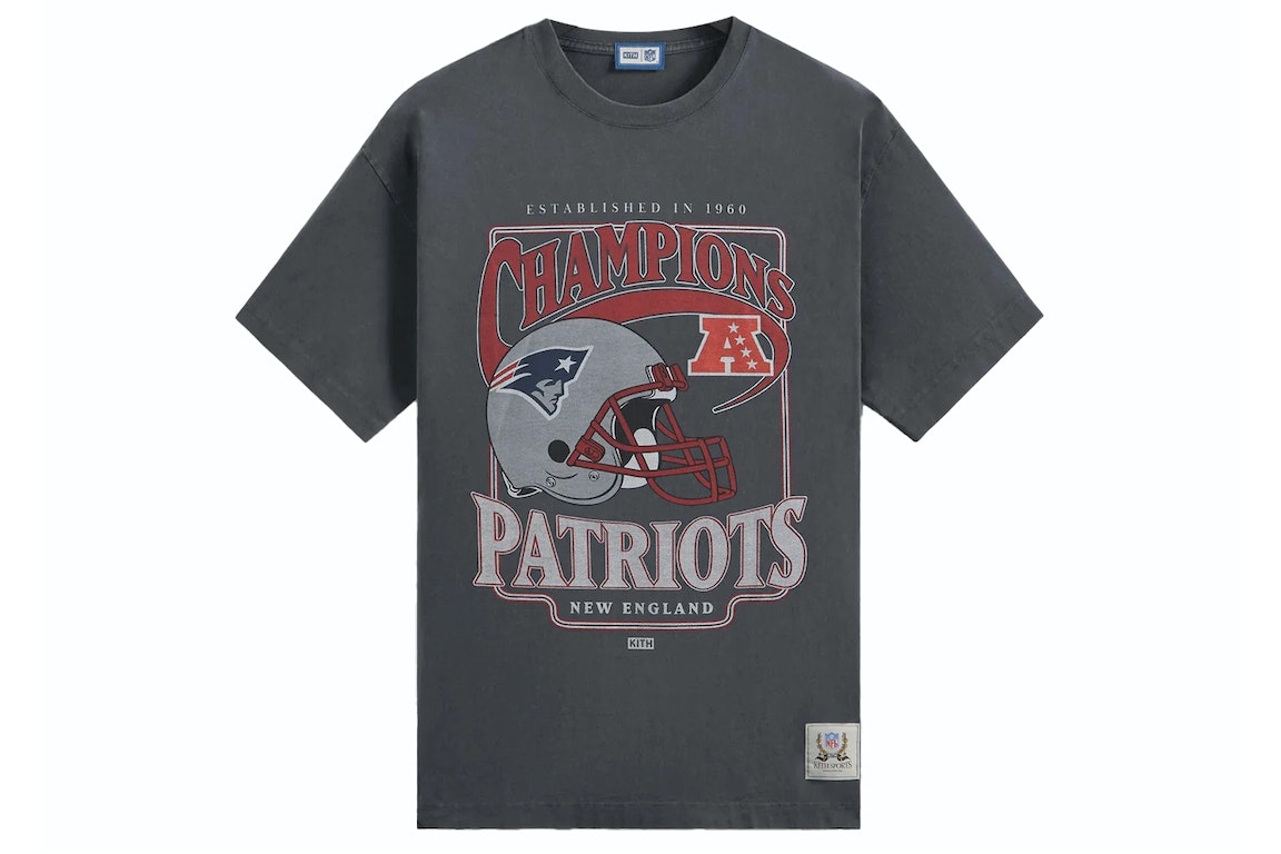 Pre-owned Kith X Nfl Patriots Vintage Tee Nocturnal