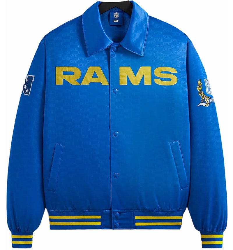 Kith x NFL Rams Satin Bomber Jacket Greek Men's FW23 US