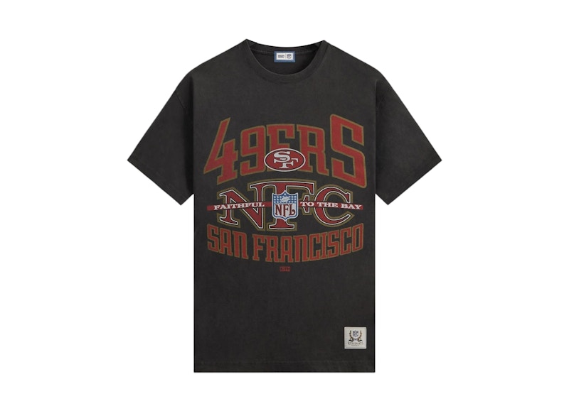 Pre-owned Kith Men's  X Nfl San Francisco 49ers Xxl Vintage Jones Tee Shirt In Black