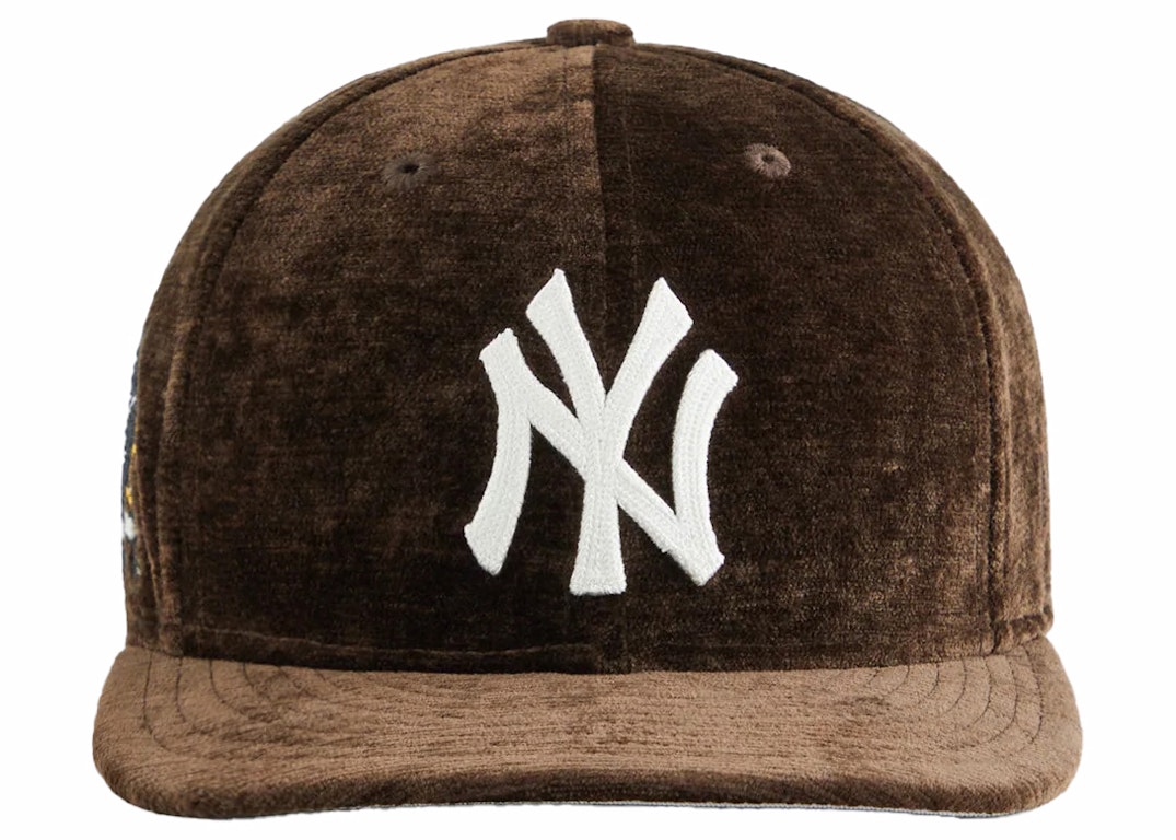Pre-owned Kith X New Era For The New York Yankees Chenille Chainstitch 59fifty Low Profile Cap Kindling
