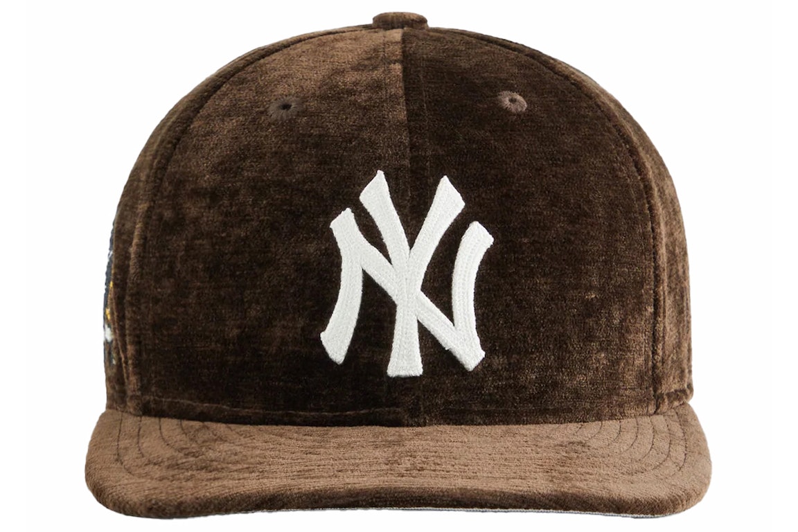 Pre-owned Kith X New Era For The New York Yankees Chenille Chainstitch 59fifty Low Profile Cap Kindling