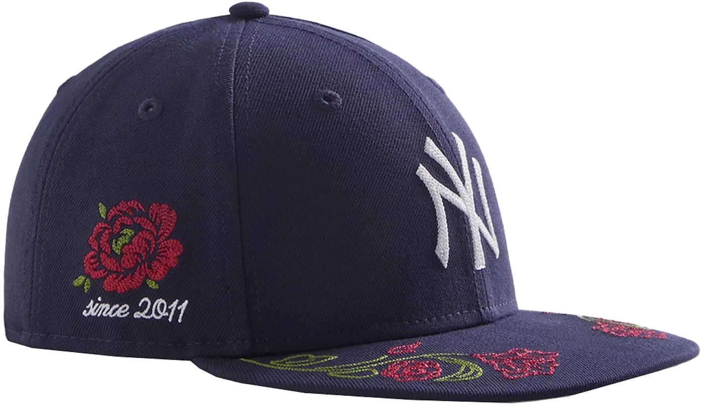 Kith x New Era for Yankees Floral Chainstitch 59FIFTY Low Profile Nocturnal