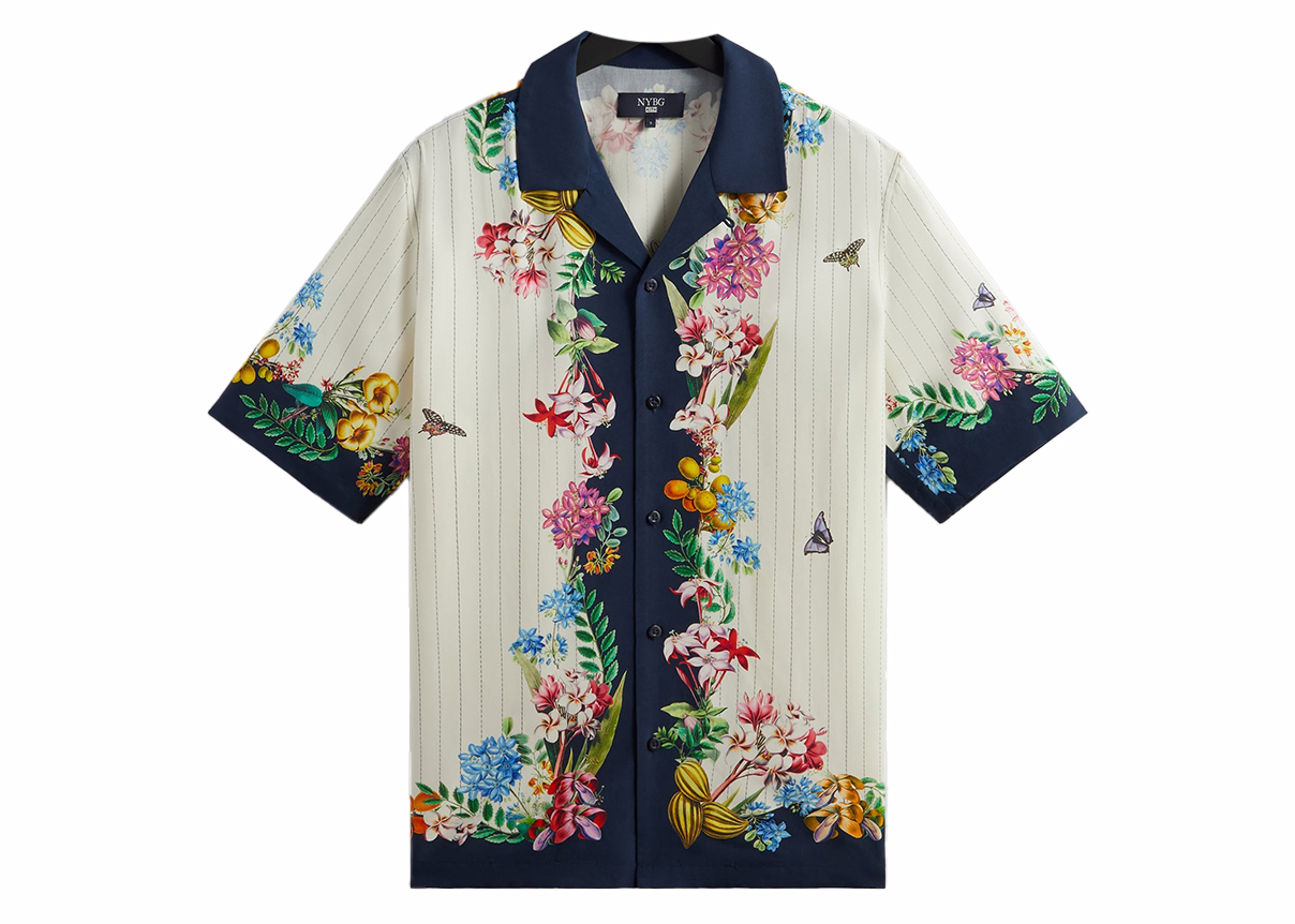 Kith x New York Botanical Garden Pinstripe Floral Thompson Shirt ...