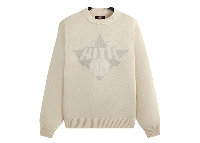 Pre-owned Kith Men's X New York Knicks Empire Lewis Sweater In Sandrift