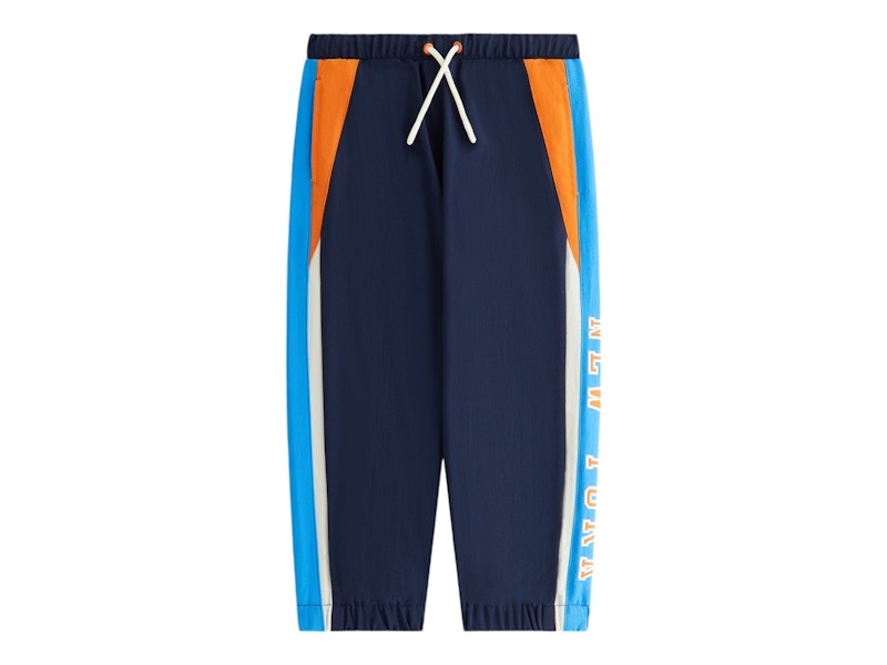 Pre-owned Kith X New York Knicks Kids Nylon Track Pant In Nocturnal