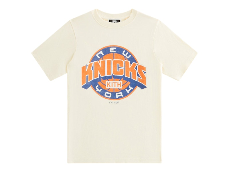 Kith x New York Knicks Kids Showtime Vintage Tee Sandrift - FW24 - US