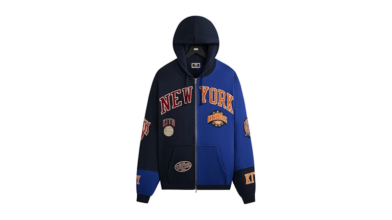 Kith x New York Knicks Mash Up Braxton Vintage Hoodie Nocturnal
