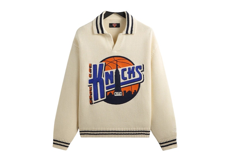 Kith x New York Knicks Nelson Rugby Sweater Sandrift