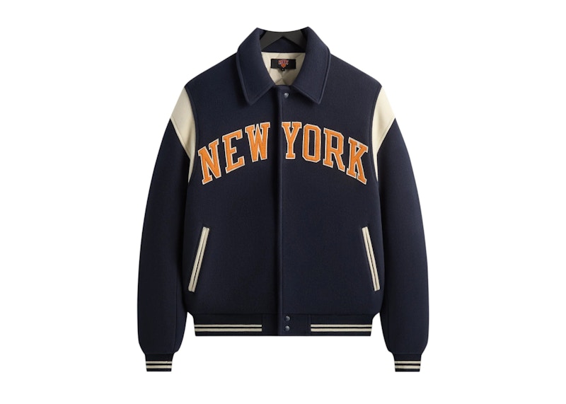Kith x New York Knicks Wool Varsity Jacket Nocturnal Hombre - FW25