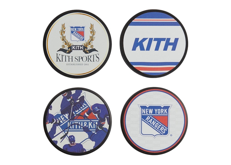 Pre-owned Kith Men's X New York Rangers For Inglasco 4pack Puck Coasters