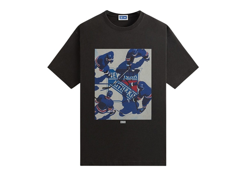 KITH ューヨーク レンジャーズ アイス ヴィンテージ T シャツ Kith x New York Rangers On Ice Vintage Tee Black Men's