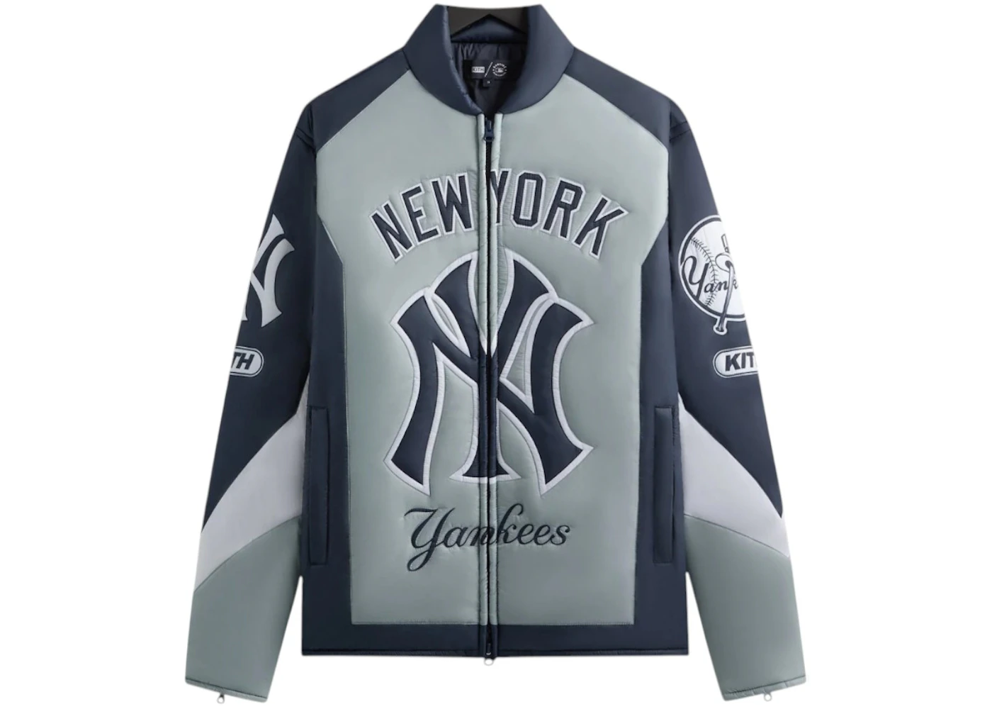 Kith x New York Yankees Zip Brixton Puffed Shirt Jacket Statue Men's ...