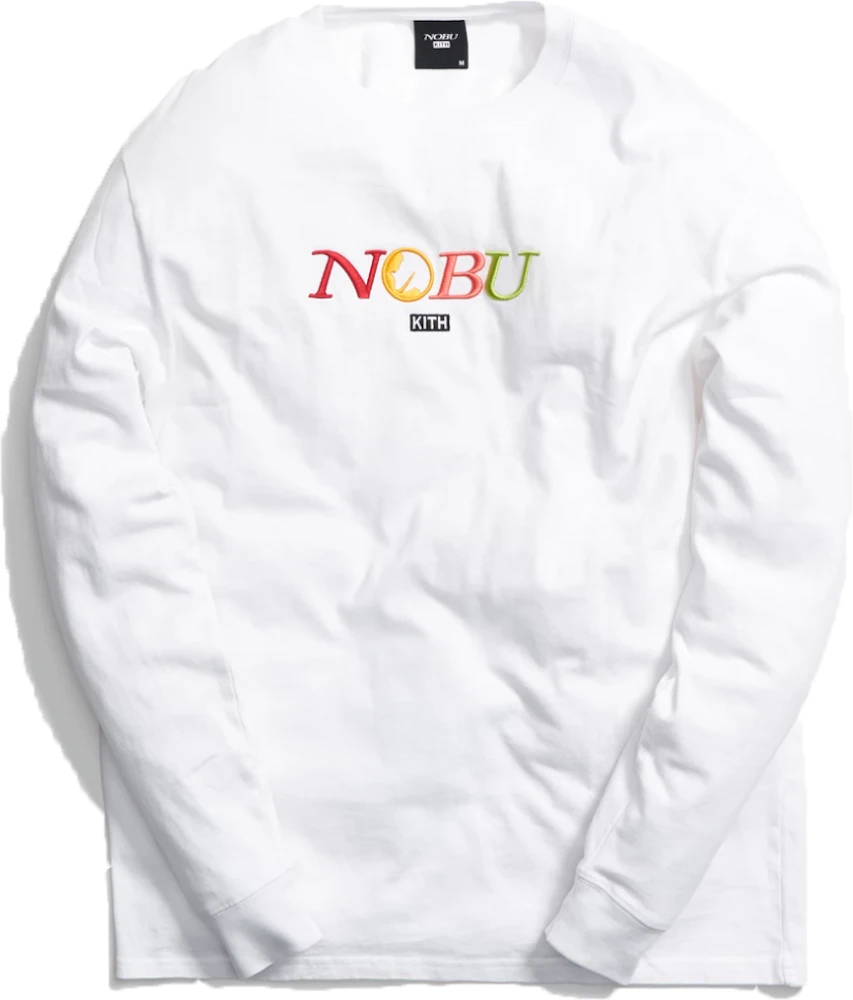 Kith x Nobu Multi Logo L/S Tee White Men's - FW19 - US