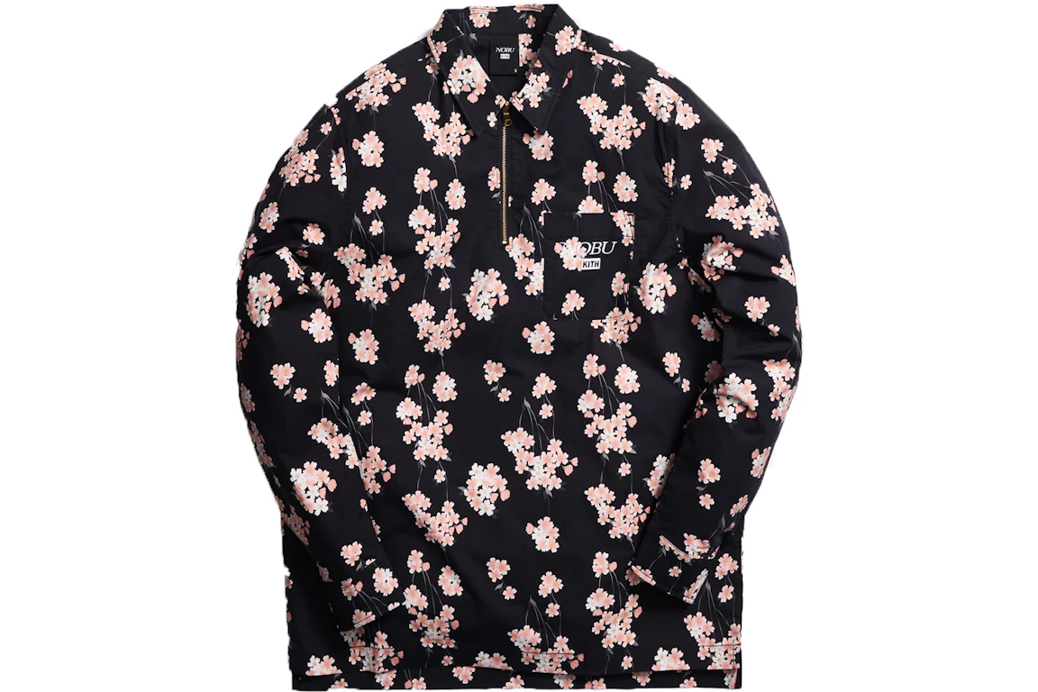 Kith x Nobu Quarter-Zip Button-Up Black