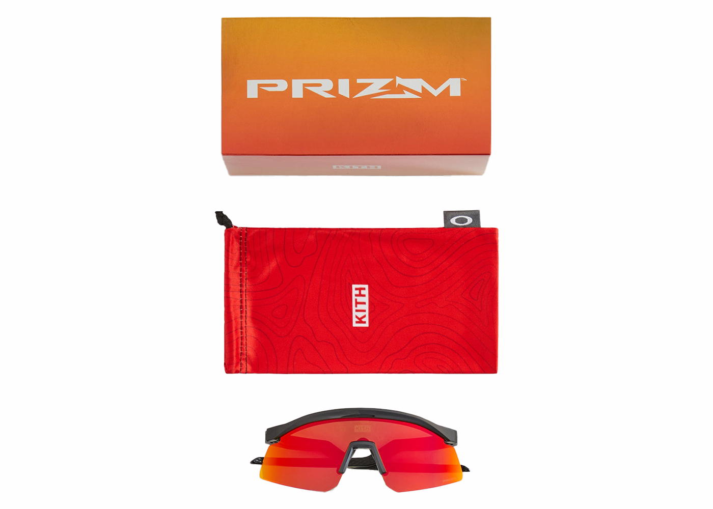 Kith x Oakley Hydra Sunglasses Black/PRIZM/Ruby