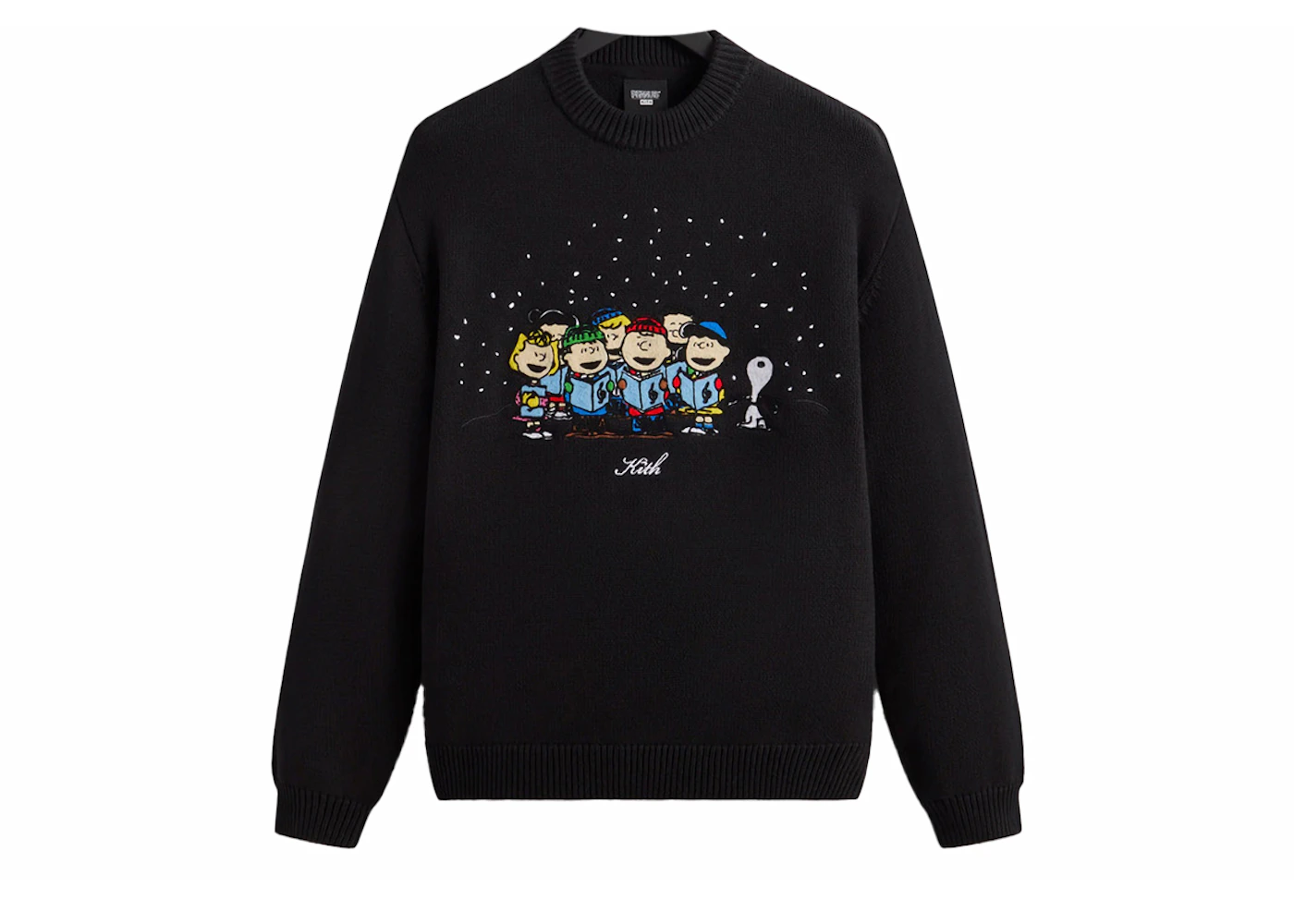 Kith x Peanuts Christmas Carol Sweater Black Men's FW23 US