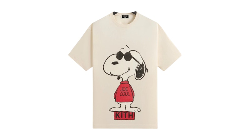 Kith x Peanuts Joe Cool Vintage Tee Sandrift Men's - SS25 - US