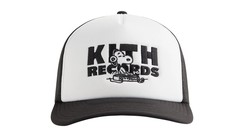 Kith x Peanuts Kith Records Nolan Poly Foam Trucker Black
