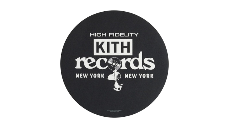 Kith x Peanuts Kith Records Slip Mat Black Men's - SS25 - US