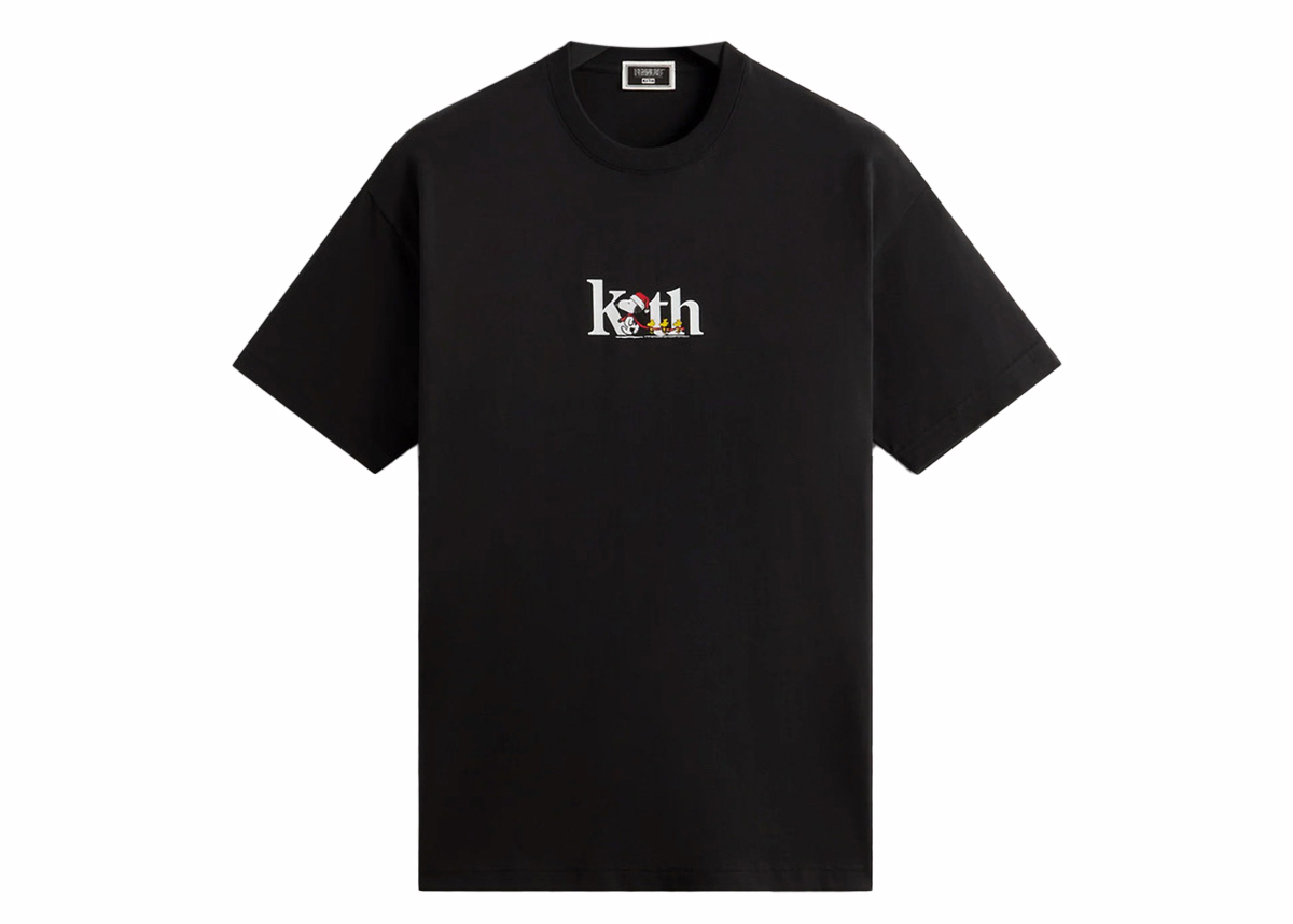 Kith Meadow Serif Tee Black Men's - SS23 - US