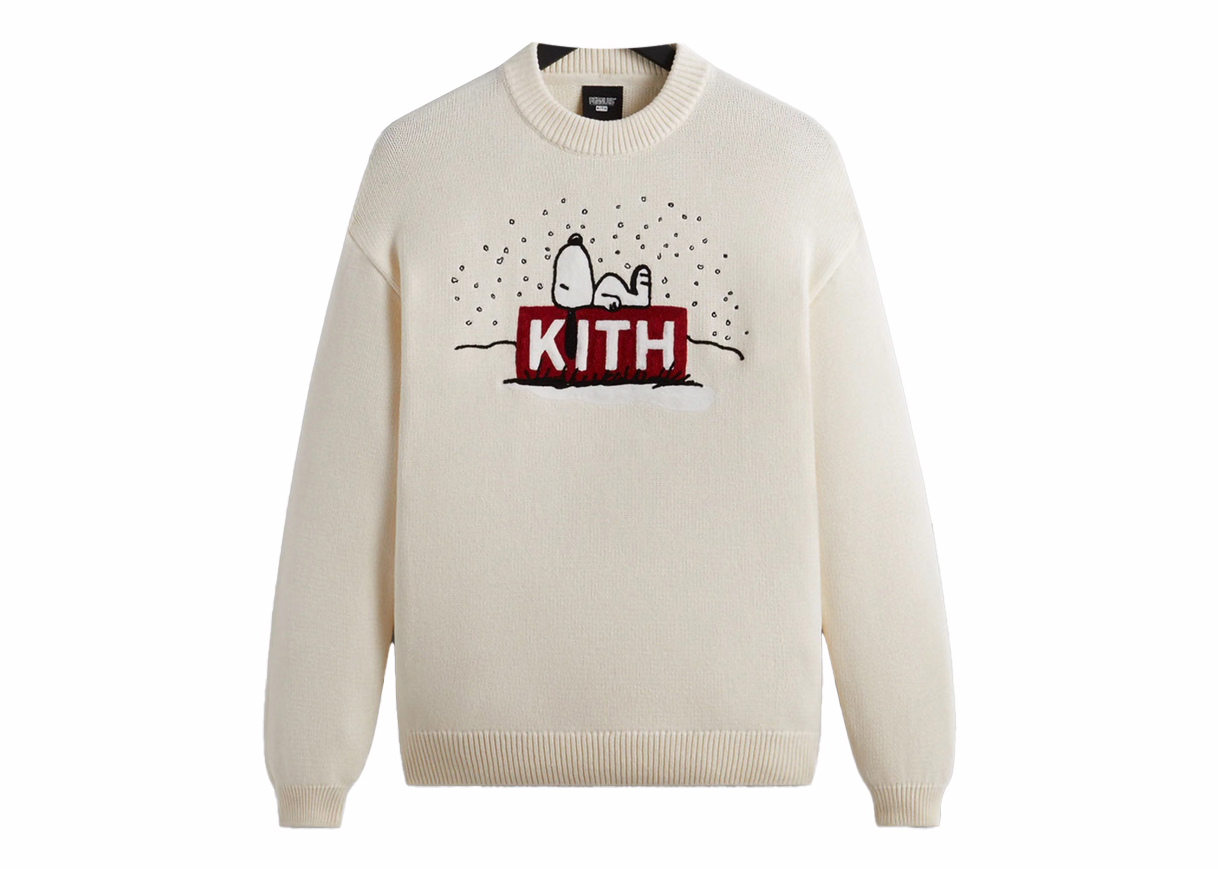 Kith x Peanuts Snoopy Sweater Sandrift