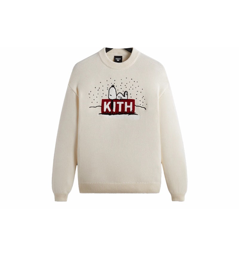 Kith x Peanuts Snoopy Sweater Sandrift Men's FW23 US - Main Image