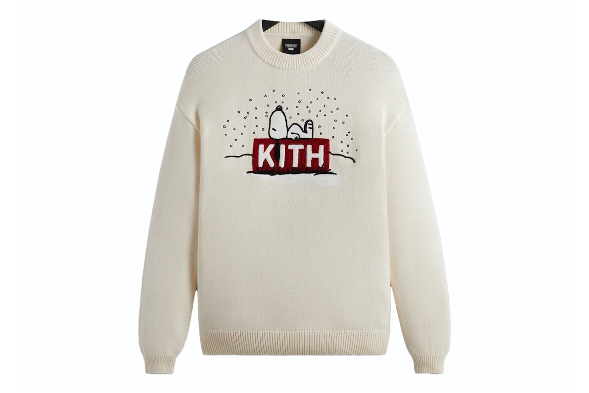 Pre-owned Kith X Peanuts Snoopy Sweater Sandrift