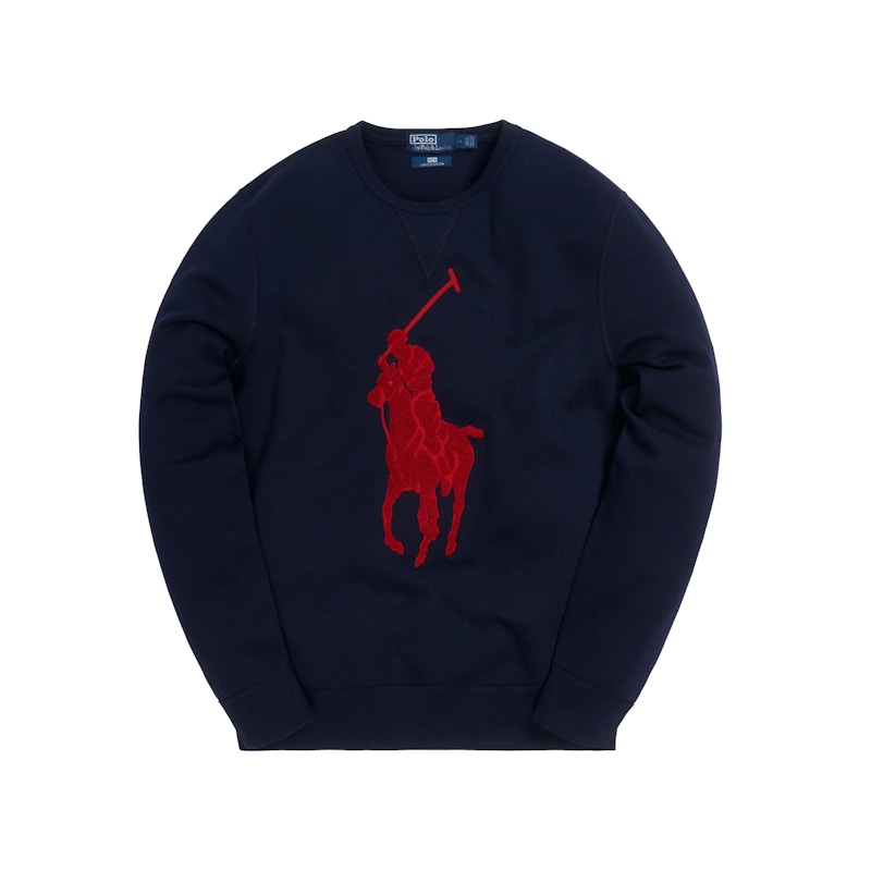 Kith x Polo Ralph Lauren Double Knit Crewneck Tech Blue - FW20