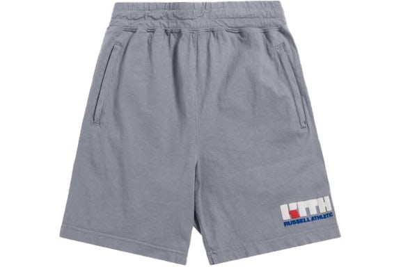 Kith x Russell Athletic Varsity Logo Shorts Quarry