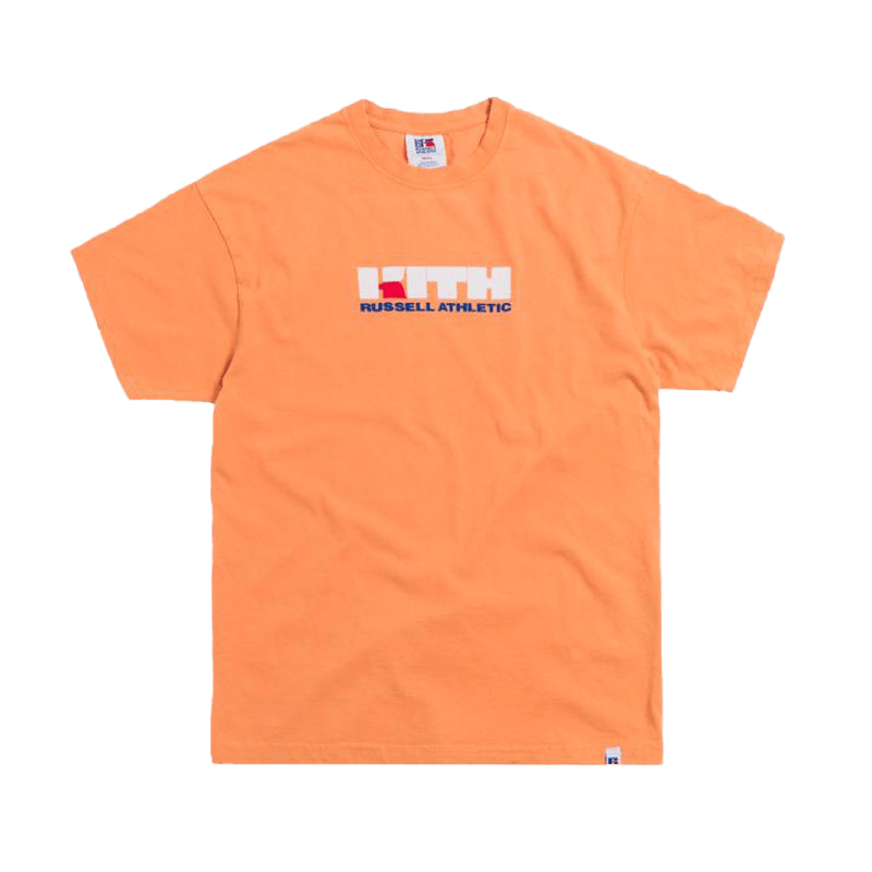 Kith x Russell Athletic Varsity Logo Tee Muskmelon