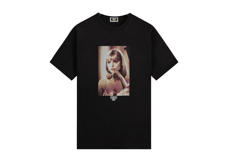 Pre-owned Kith Men's  X Scarface Elvira Portrait Tee Shirt In Black
