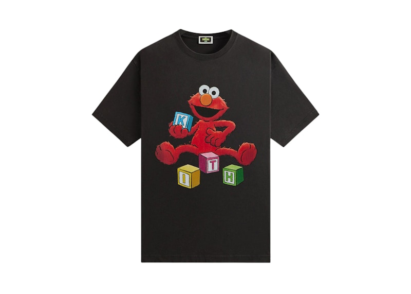 Kith x Sesame Street Cookie Monster Tee Chalk Men's - FW24 - US