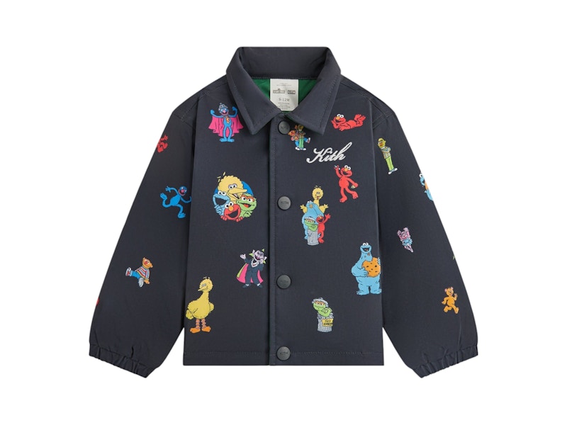 Kith x Sesame Street Baby Coaches Jacket Black - FW24 - US